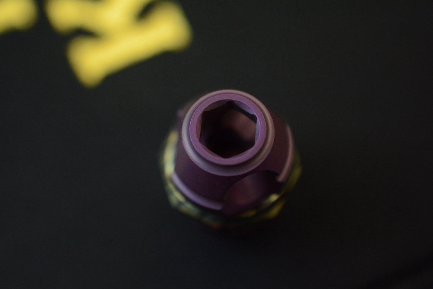 RARE Copperhead Timascus Core Bead - Purple Ano