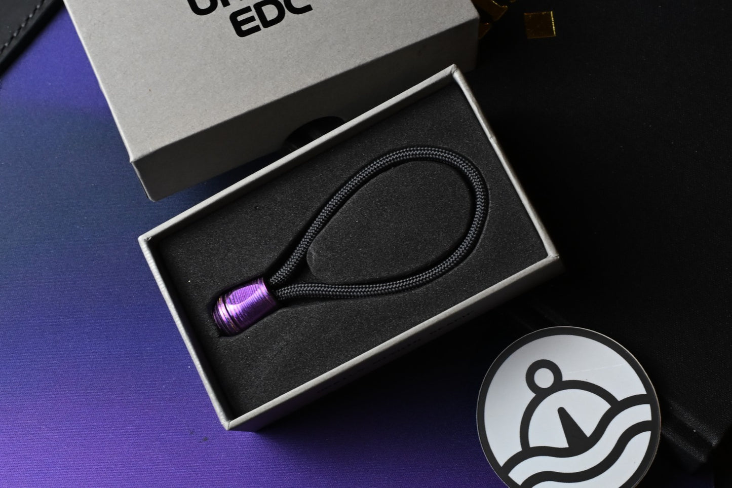 RARE Urban EDC VK-IMON Lanyard Bead - Purple Zircuti Screw Thru (3 PCs)