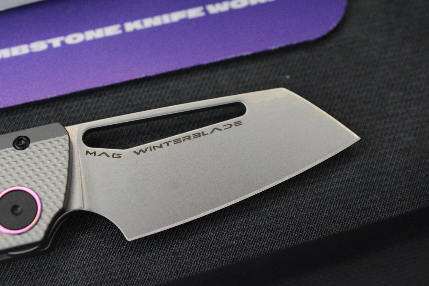 NEW Winterblade Factor B4 Natural Diamond Ti/ MagnaCut & Pink / Purple Timascus