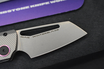NEW Winterblade Factor B4 Natural Diamond Ti/ MagnaCut & Pink / Purple Timascus