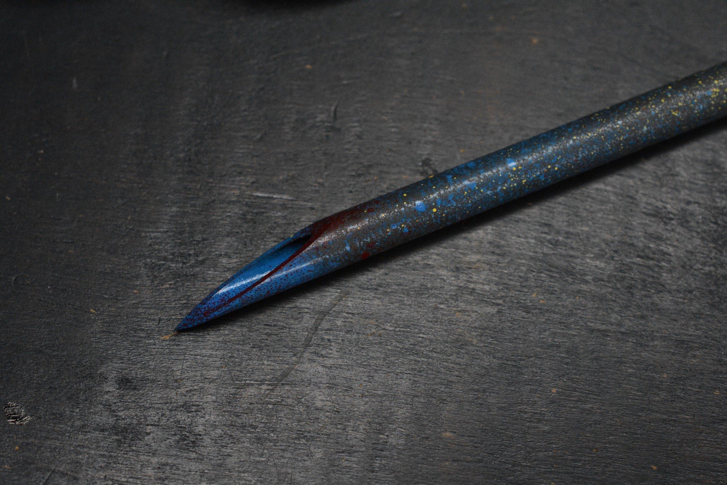 RARE TAC-P Ti PVD Black Spike Fallout Vault-Tec Blue/ Yellow w/ Bead & Patch