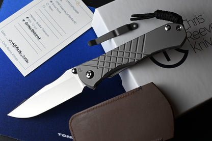 NEW Chris Reeve Umnumzaan - Glass Blasted / DP Magnacut w/ Custom Flag Clip