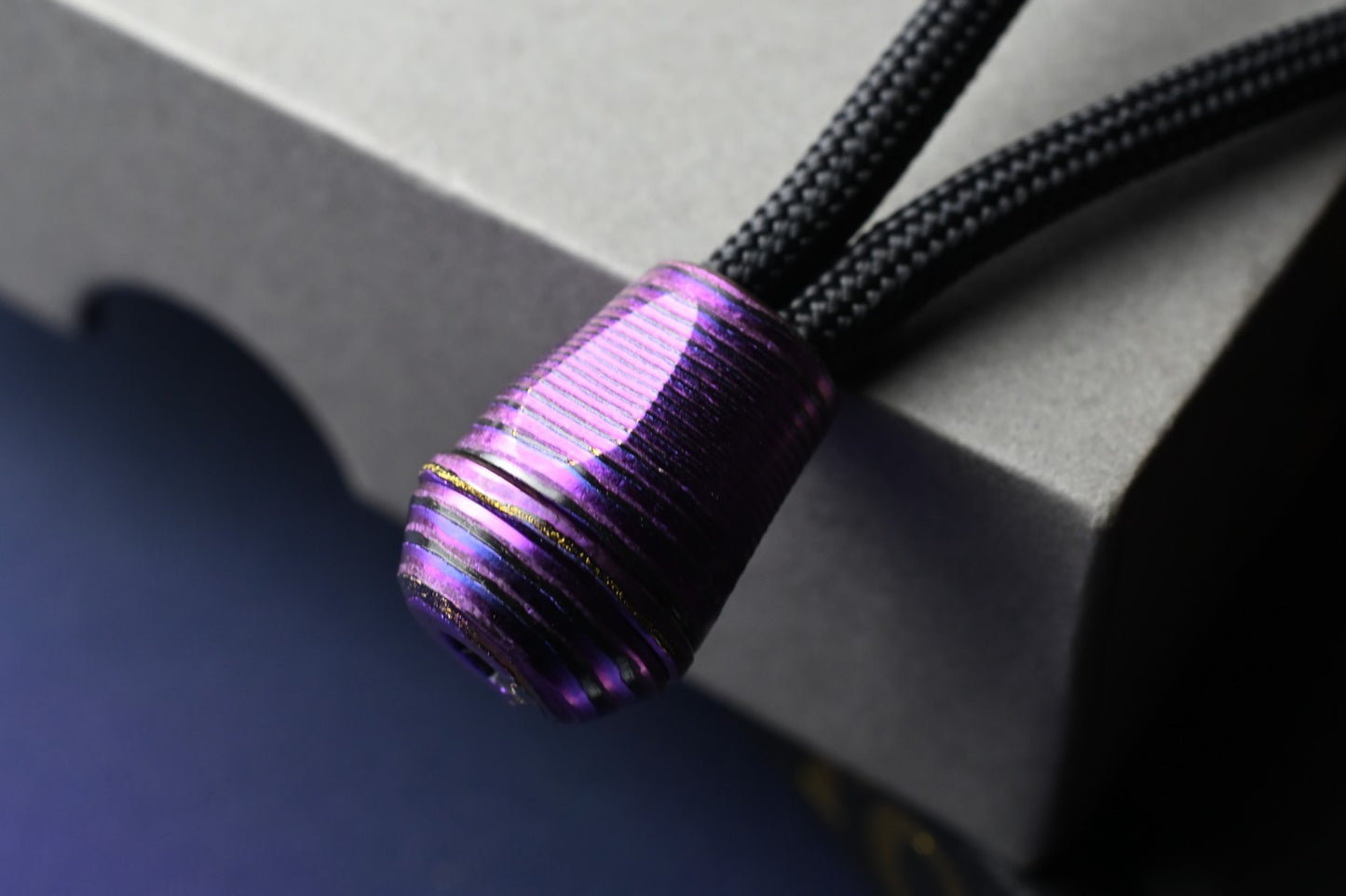 RARE Urban EDC VK-IMON Lanyard Bead - Purple Zircuti Screw Thru (3 PCs)