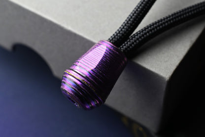RARE Urban EDC VK-IMON Lanyard Bead - Purple Zircuti Screw Thru (3 PCs)