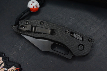 NEW Microtech Stitch-Ram-Lok Carbon Fiber Black DLC w/ Playge Skall & Wick Pack