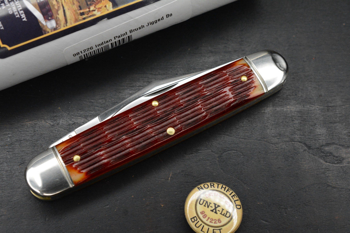 NEW Great Eastern Cutlery Indian Paintbrush Jigged Bone - Texas Stogie 981226