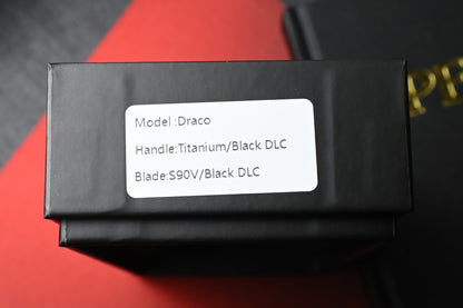 RARE Dalibor Bergam Draco - Black DLC Ti / Black DLC S90V w/ Add. Hardware