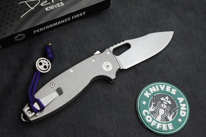 NEW Demko AD20 Shark-A-Tac - MagnaCut Stonewash / Smooth Ti w/ Spike GB & Bead