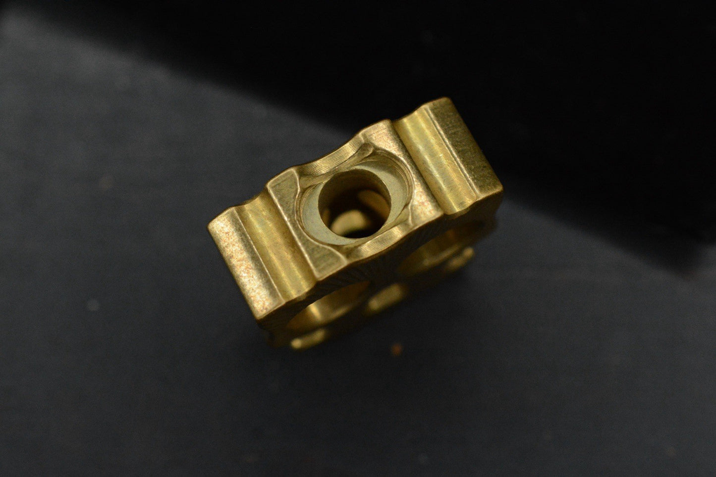 RARE ZF Designs XL Brass Halloween Bead / Sunburst Pattern Re Playge NGMCo