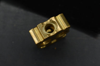 RARE ZF Designs XL Brass Halloween Bead / Sunburst Pattern Re Playge NGMCo