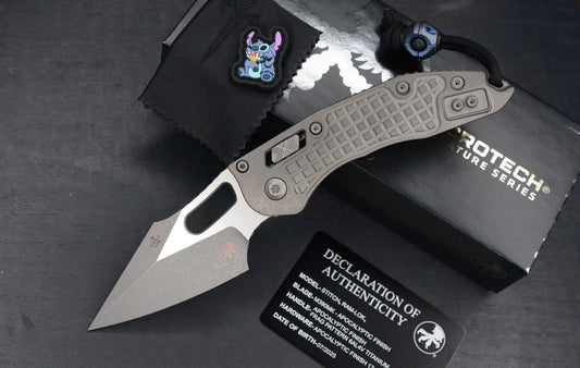 NEW Microtech Manual Stitch Marfione Select - Full Ti/ Frag w/ CMW Bead & Patch