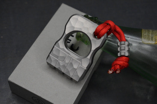 NEW Urban EDC x CadLab Bump Bottle Opener Titanium w/Radiator Bead