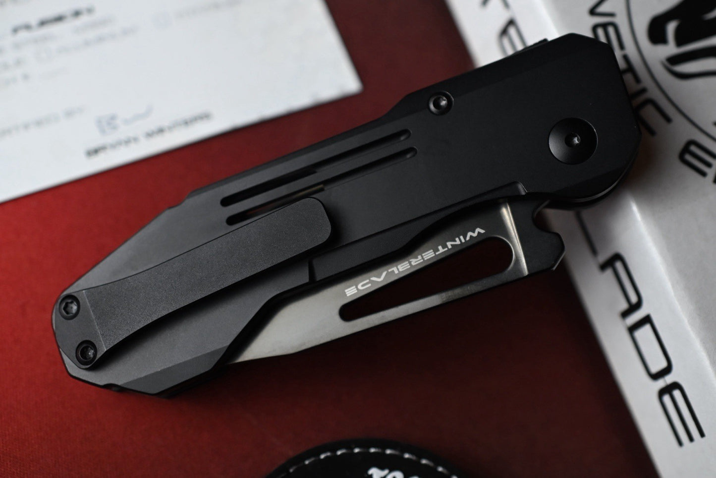 NEW Winterblade Fusion - Black PVD Titanium Scales / Black DLC M390 Blade