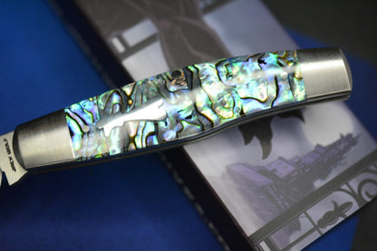 NEW Jack Wolf Stockman Slip Joint - Abalone / Satin 3.1” 1428CN