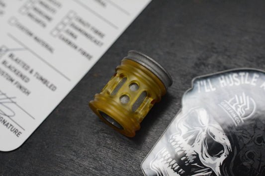 NEW Griffin Combat Moab V2 Ultem / Blasted & Tumbled Ti Bead Re Playge Microtech