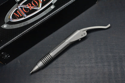 RARE Microtech Siphon II Stainless Tactical Pen Stonewashed Punisher SN055 2019