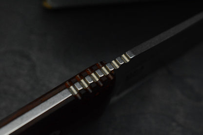 NEW Hinderer Flashpoint Magnacut Sheepsfoot Fixie - Stonewash Cocobolo Handle