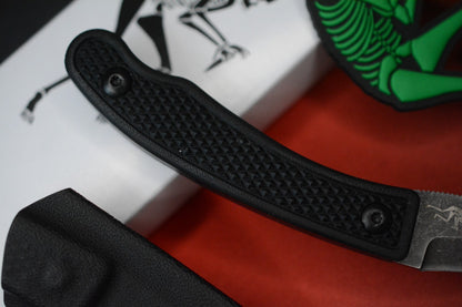 RARE Ed’s Manifesto & Sneakreaper Elvia Field Knife - Black / Acid Stonewash