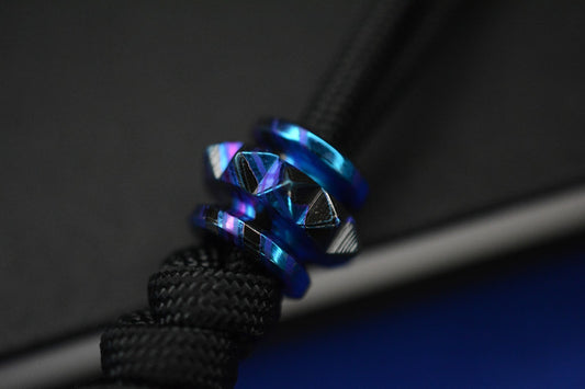 RARE Renaissance Creations Custom Spike Collar Full Ano Ti Bead Re Microtech