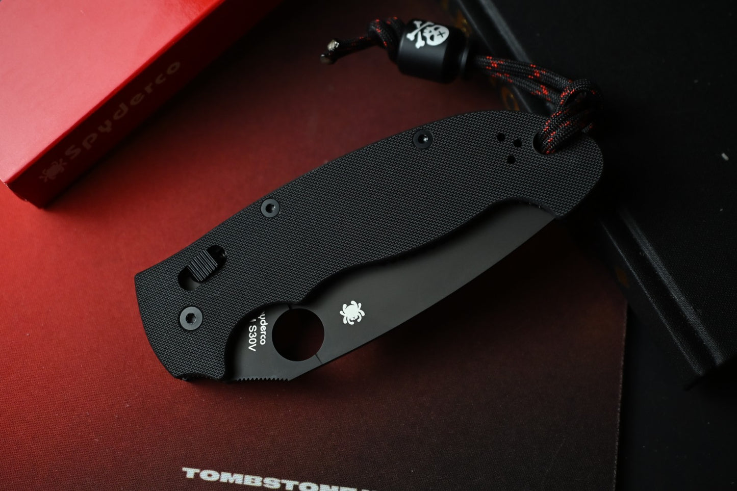 NEW Spyderco Manix 2 XL - Black S30V / Black G10 USA MADE w/ Poison Bead