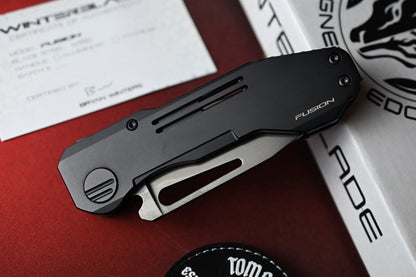 NEW Winterblade Fusion - Black PVD Titanium Scales / Black DLC M390 Blade