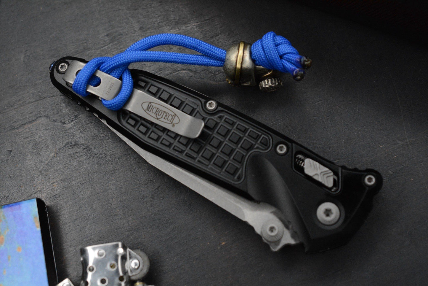 NEW Microtech Socom Elite RAM-LOK Black Aluminum Frag/ M390 w/ Fallout Pack