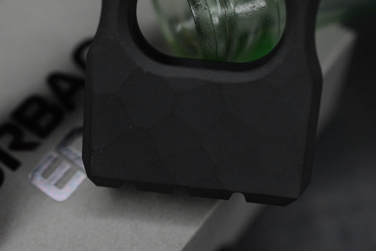 NEW Urban EDC x CadLab Bump Bottle Opener Black Titanium w/Poison Bead