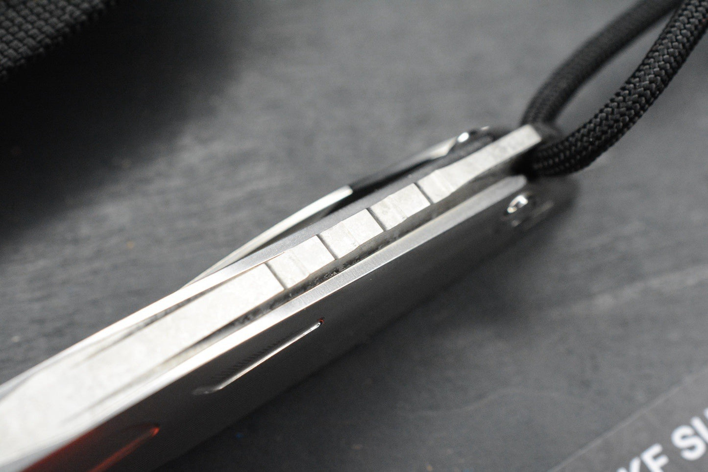 NEW Custom Knife Factory Sukhoi 5 Polished Blade & Scales /Crystal Ti Backspacer