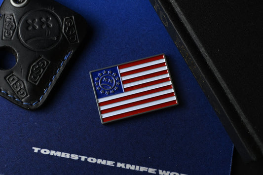 CUSTOM Andy Frankart Flag Coin America 250 w/ GSD Leather Sheath