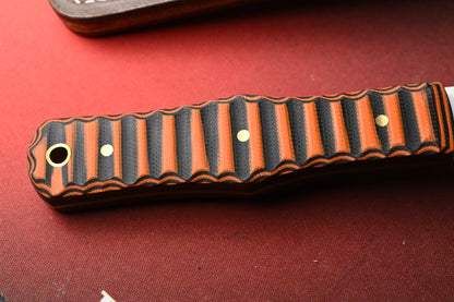 NEW Jack Wolf Vampire Hunter Mainline - Mountain Tiger G10 w/ Leather Sheath