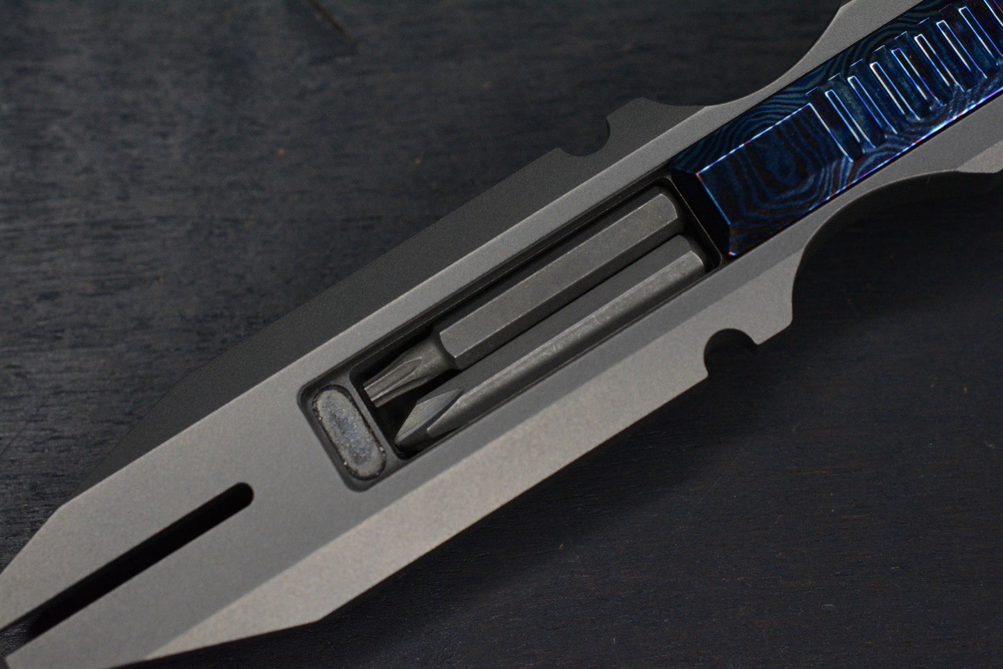 RARE Arcane Design Space Bar Titanium Anodized Timascus w/ Micro Bits