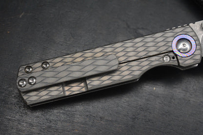 CUSTOM Monterey Bay Sea Otter Iron Weave - Timascus Pivot / Compound Magnacut