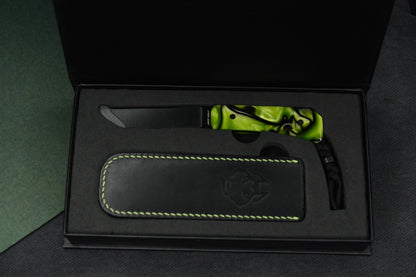 NEW Jack Wolf Pioneer Jack FIXedc - Kirinite Toxic Green / S90V w/ Sheath