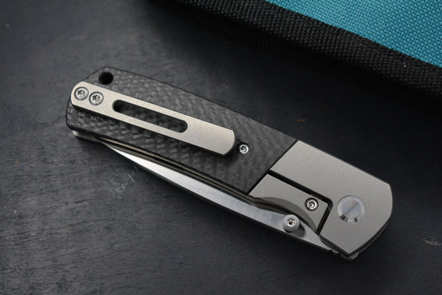 NEW Monterey Bay Knives - Mini Old Guard Fat Carbon Inlay / Ti - ZDP Drop Point