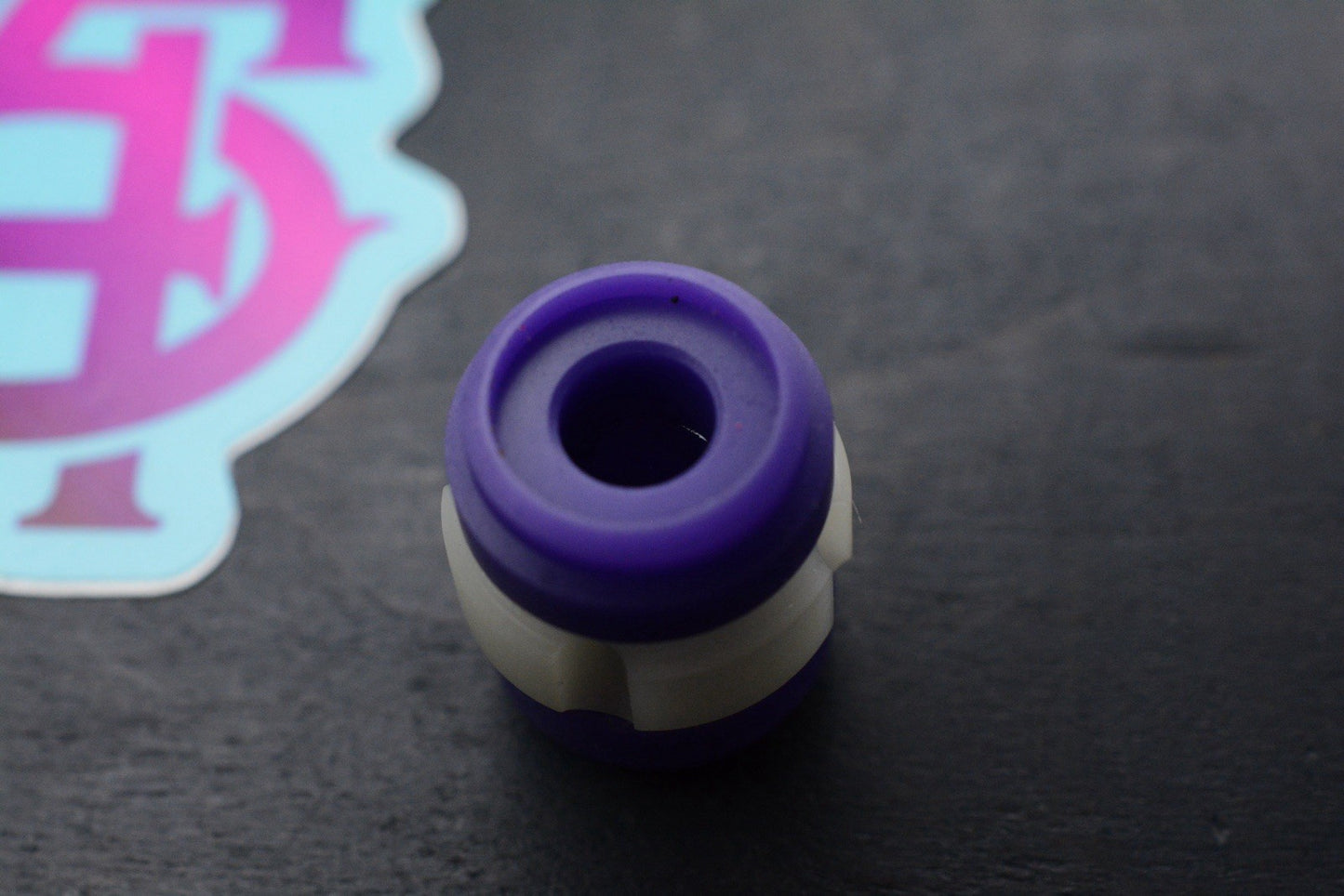 RARE 4t5 Design Purple Glow Ring Poly Bead GITD Re Playge Microtech