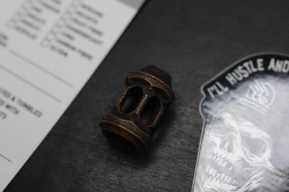 NEW Griffin Combat Rifle Phoenix Aged Copper Lantern Bead Re Playge Microtech