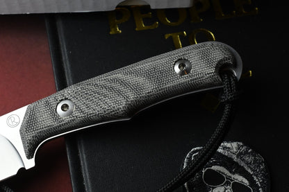 NEW Chris Reeve Knives Backpacker - Black Canvas Micarta w/ Monkey Bead & Patch