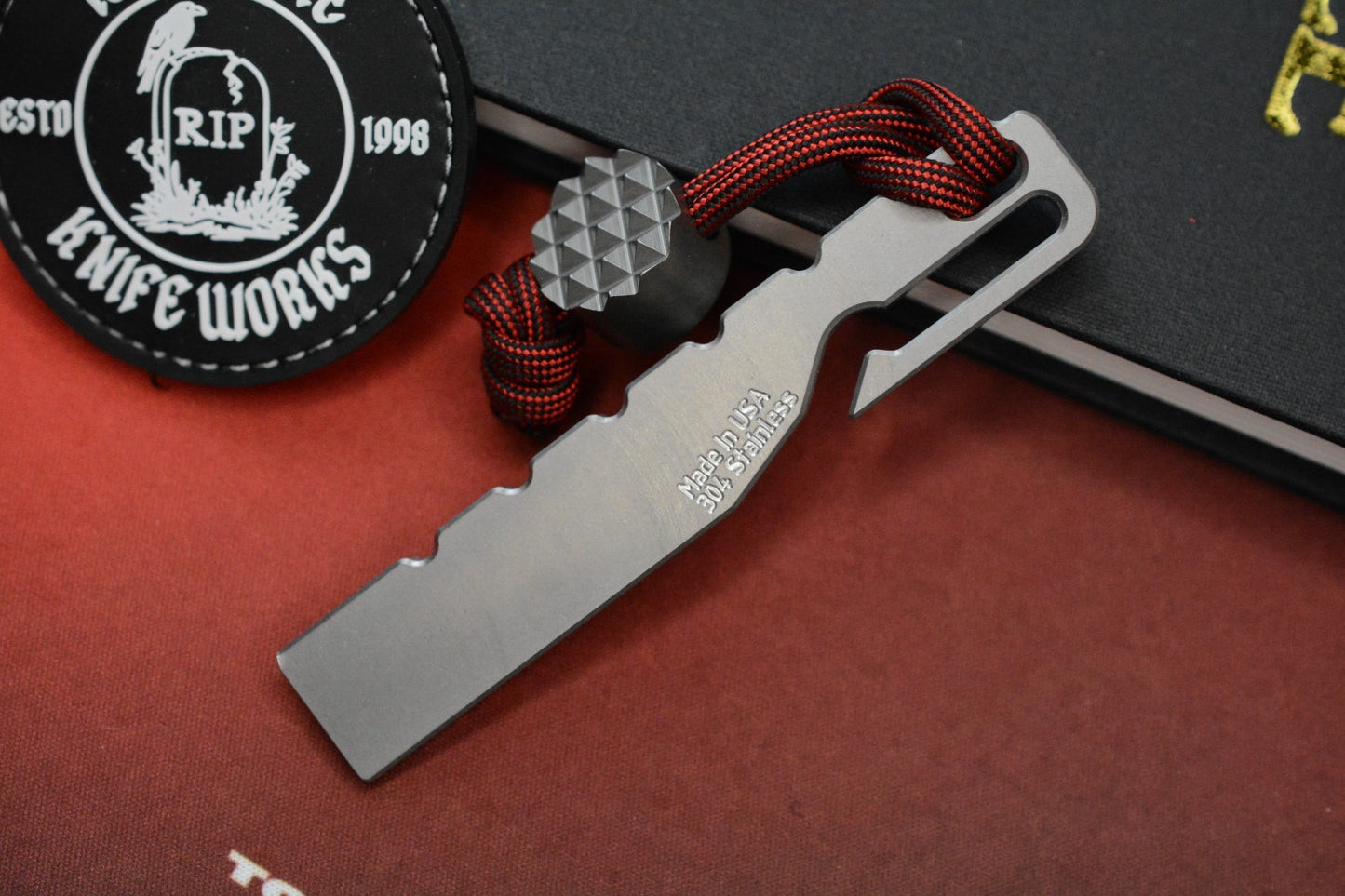 RARE TMT Designs Ti Hexo Pry Bar w/ TKW Curator & Patch Re Playge Microtech