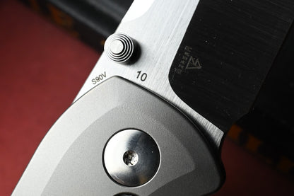 RARE Dalibor Bergam Arrakis - Titanium Zirablast / Satin S90V Blade SN# 10