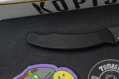 RARE Ed’s Manifesto & Kopis Designs Elvia Field Knife - Black / Acid Stonewash