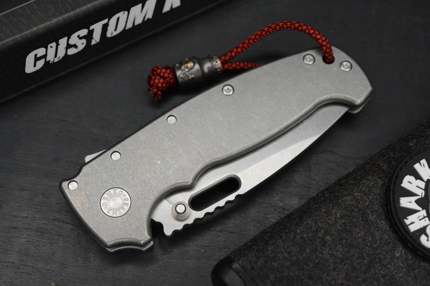 RARE Demko AD20 XL Smooth Ti USA MADE / Magnacut Slotted / X-Wide Shark Lock