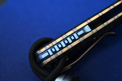 RARE Microtech Custom Flamed Ti Mini MSI “Masterpiece” w/ Custom Bead