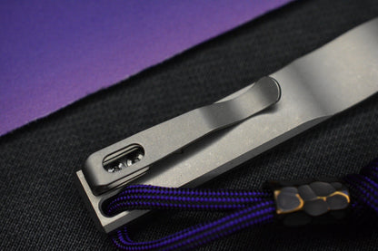 NEW Notorious EDC Dirty Deeds Stonewashed Ti Pry w/ Custom Bead