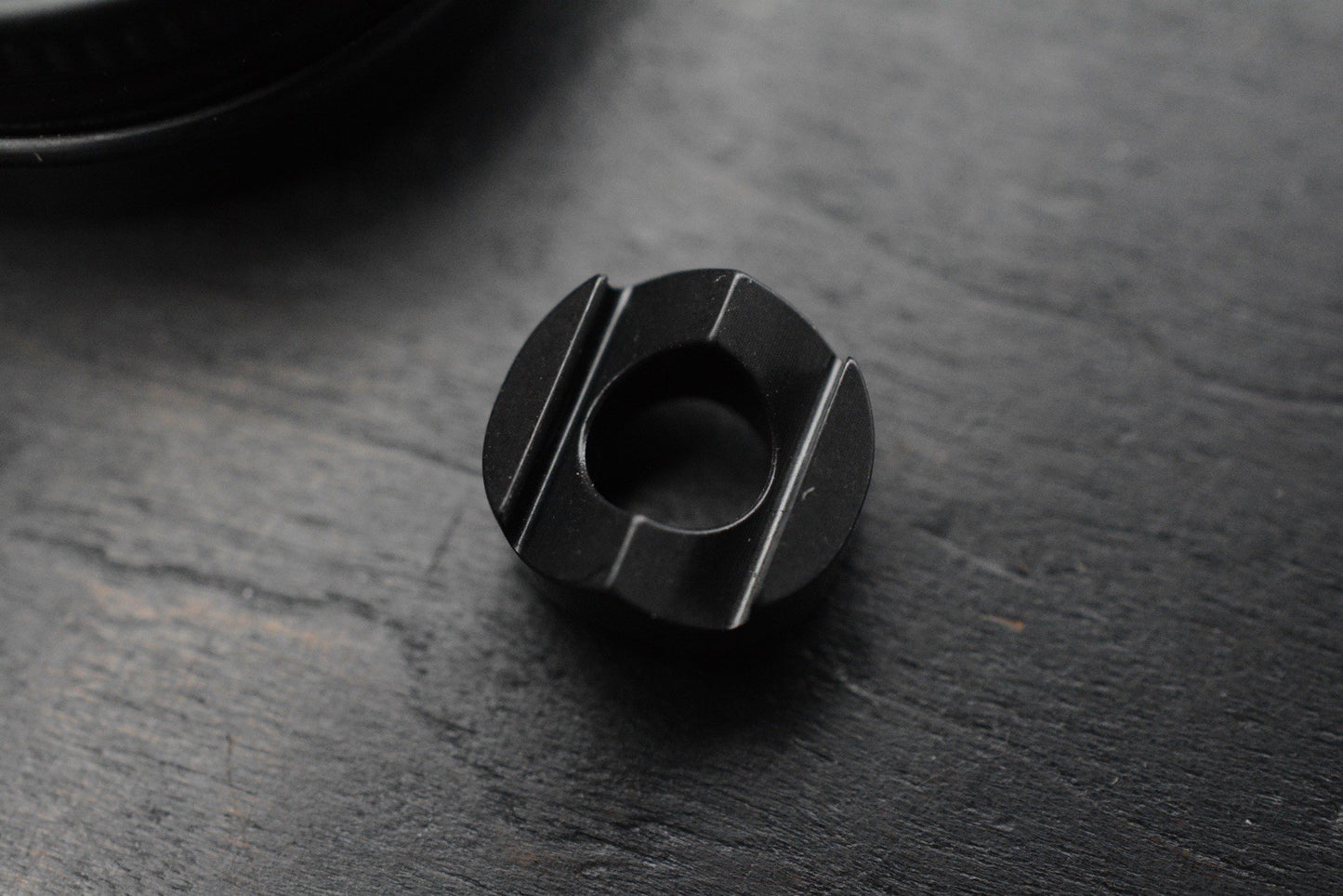 RARE WYSTE DESIGNS Crown - Zirconium Black Bead Re Playge Microtech