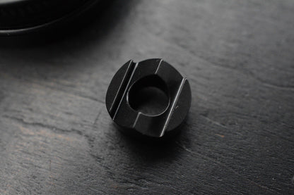 RARE WYSTE DESIGNS Crown - Zirconium Black Bead Re Playge Microtech