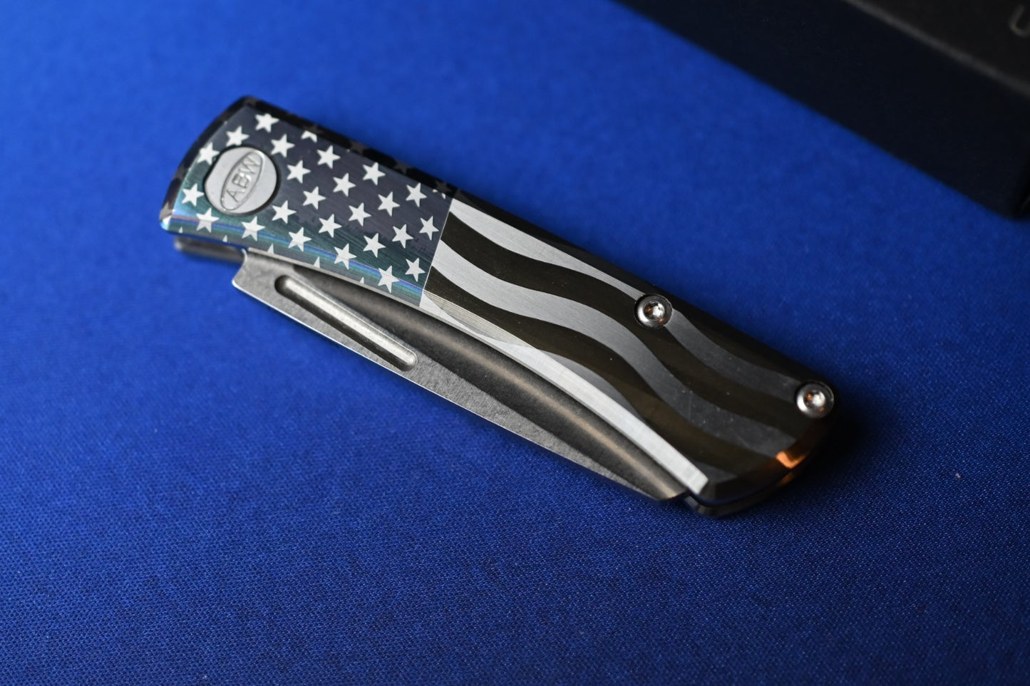 NEW American Blade Works Slip Joint - Stars & Stripes Ti Handle / Magnacut