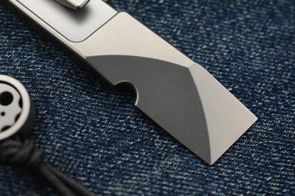 NEW Nice Guy Machine Co The Wraith - Titanium Pry Bar NGMCo w/ TKW Skull Bead