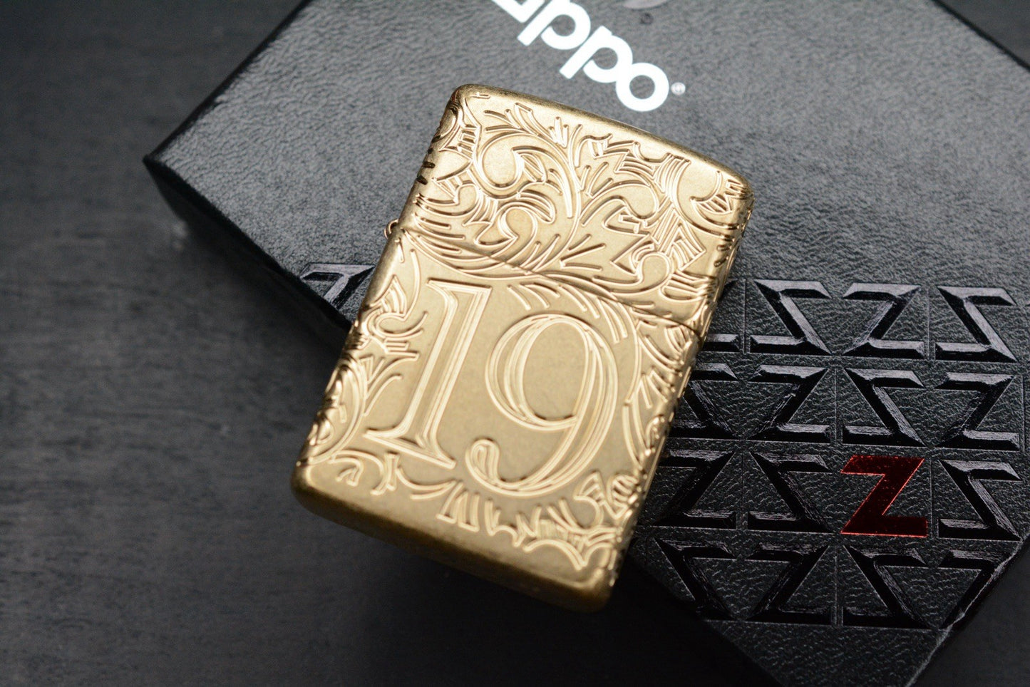 RARE CUSTOM ZIPPO Lighter 1932 Anniversary Brass - High Detail