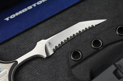 NEW Microtech x Bastinelli Bee SW Full Serr / Blue Ti HDW Marfione Selects w/COA