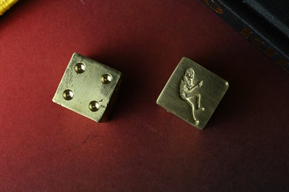 RARE Ed’s Manifesto x Hooligan Customs Brass XL Dice - Sneakreaper Engraved